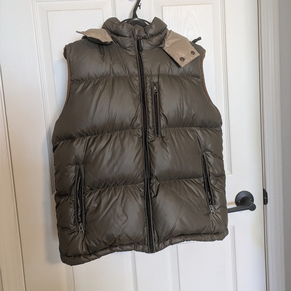 Men's Olive Puffer Vest
